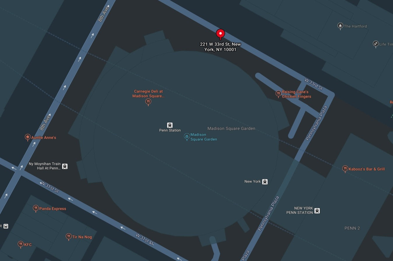 Signed 1901 Photo of Pre-Built Penn Station, Madison Square Garden, New York City